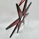 Red Star - Hand Painted ❀ڿڰۣ❀ Witrażowa gwiazda do zawieszenia ❀ڿڰۣ❀ Ornament