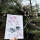 Ceremonia picia herbaty. japońskie malarstwo sumi-e. Original Akwarela A4+