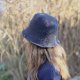 bucket hat ciemny grafit