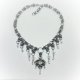 ✨ Gotycki choker chainmail ze stali chirurgicznej i szkła – ręcznie robiony, idealny do alternatywnych stylizacji! ✨