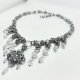 ✨ Gotycki choker chainmail ze stali chirurgicznej i szkła – ręcznie robiony, idealny do alternatywnych stylizacji! ✨
