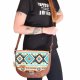 Torebka listonoszka  miejska medium boho wzór etniczny wegańska