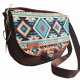Torebka listonoszka  miejska medium boho wzór etniczny wegańska