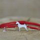 Basenji - bransoletka z psem, srebro 925