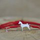 Basenji - bransoletka z psem, srebro 925