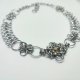 Ręcznie robiony choker chainmail – stal chirurgiczna & złoty fasetowany koralik