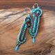 TURKUS - KOLCZYKI SOUTACHE OD PROJEKTANTKI - NOWE