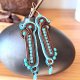 TURKUS - KOLCZYKI SOUTACHE OD PROJEKTANTKI - NOWE