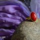 Koral naturalny  Pierścionek Kolekcja baśniowa