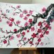 Gałązka wiśniowa japońskie malarstwo sumi-e. Original Akwarela A4