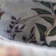 Beżowy workoplecak z plecionki z kieszeniami patchwork