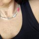 Naszyjnik choker z koralików i kamieni naturalnych