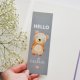 Papierowa zakładka do książki miś Hello cutie | Zakładka z papieru