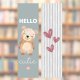 Papierowa zakładka do książki miś Hello cutie | Zakładka z papieru