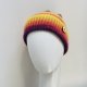 Kolorowa delikatna czapka beanie z wywinięciem S/M z wełną merino