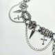 Chainmail Choker Naszyjnik Gotycki Wiking Edgy Mroczny Styl Metalhead