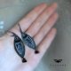 Kolczyki White & Black - Dark Ash Fish