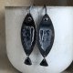 Kolczyki White & Black - Dark Ash Fish