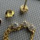 Golden Cascades - Made In Italy ❤ Sterling Silver Gold Plated Earrings ❤ Kolczyki