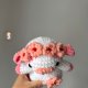 Szydełkowa Krówka Kwiatuszka, pluszowa maskotka handmade, prezent dla dziecka