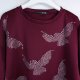 Atmosphere bordowa bluza z cyrkoniami 18 / 46