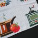 Vintage makatka obrazek haft krzyżykowy retro dekoracja kuchnia