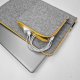 MACBOOK AIR 13 ETUI Z FILCU Żółty Zamek