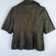 River Island czarno złoty żakiet krótkie rękawy z wool 12 / 38