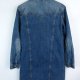 DeFacto Denim dłuższa kurtka dżins jeans przetarcia / 34