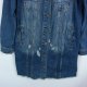 DeFacto Denim dłuższa kurtka dżins jeans przetarcia / 34