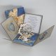 45 rocznica ślubu, szafirowe gody, exploding box, kartka 3d