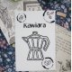 Kawiara - haft w ramce (czarna)