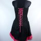 Phase gorsetowa sukienka mini burleska / XXL