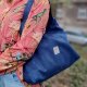 Zamszowa torba Hobo Margo Granatowa