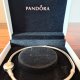 PANDORA MOMENTS NOWA BRANSOLETKA ZE SREBRA I ZŁOTA Z LOGO