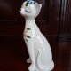 Figurka ceramiczna kot ręcznie malowana