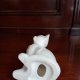 Figurka ceramiczna kot ręcznie malowana