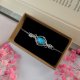 Bransoletka Labradoryt stal chirurgiczna handmade wirewrapping
