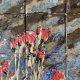 Zestaw kafli ceramicznych "Kwiaty"