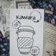Kawiara - haft w ramce (drewno)