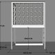 Łóżko na antresoli ze sznurkowymi panelami pod materac 90x180 cm