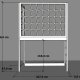 Łóżko na antresoli ze sznurkowymi panelami pod materac 90x200 cm