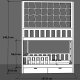 Łóżko piętrowe ze sznurkowymi panelami pod materac 90x180 cm