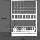 Łóżko piętrowe ze sznurkowymi panelami pod materac 90x200 cm