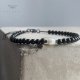 Bransoletka White & Black - Onyx & Pearl