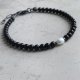 Bransoletka White & Black - Onyx & Pearl