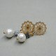 Pearls /white/ perły vol. 20  - kolczyki