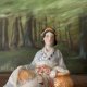 Miss made in Japan porcelanowa figurka ręcznie malowana
