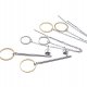 Stick /ring silver and gold/ alloys collection - kolczyki