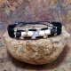 HOROLOGIUM 8 Chalcedon Opal kamienie naturalne bransoletka męska pleciona